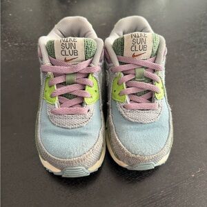 Nike Blue and Gray Air Max Sneakers Retro Style